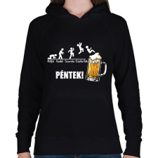 PRINTFASHION Vicces sörös hét - Női kapucnis pulóver - Fekete női pulóver, kardigán