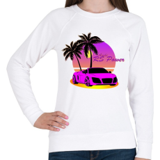 PRINTFASHION Vice City - Audi - Női pulóver - Fehér