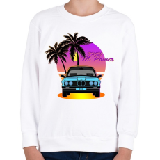 PRINTFASHION Vice City - BMW - Gyerek pulóver - Fehér