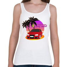PRINTFASHION Vice City - VW Golf - Női atléta - Fehér
