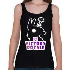 PRINTFASHION Victory Royale - Női atléta - Fekete