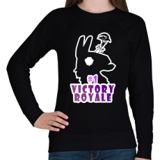 PRINTFASHION Victory Royale - Női pulóver - Fekete