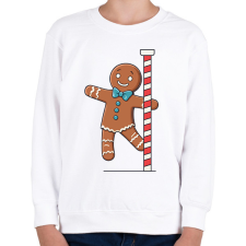 PRINTFASHION Vidám mézeskalács - Gyerek pulóver - Fehér gyerek pulóver, kardigán