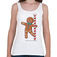 PRINTFASHION Vidám mézeskalács - Női atléta - Fehér női trikó