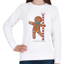 PRINTFASHION Vidám mézeskalács - Női pulóver - Fehér női pulóver, kardigán