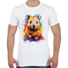 PRINTFASHION Vidám quokka - Férfi póló - Fehér férfi póló