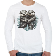 PRINTFASHION Vidrák - Férfi hosszú ujjú póló - Fehér férfi póló