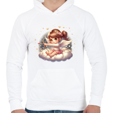 PRINTFASHION Vigyázz, lövök! - Férfi kapucnis pulóver - Fehér