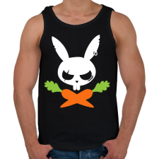 PRINTFASHION Vigyázz! Nyuszi! - Férfi atléta - Fekete atléta, trikó