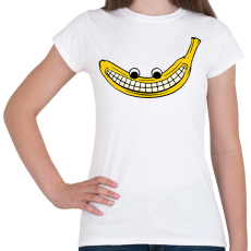 PRINTFASHION Vigyorgó banán - Női póló - Fehér