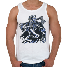 PRINTFASHION Viking - Férfi atléta - Fehér