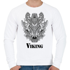 PRINTFASHION Viking minta - Férfi pulóver - Fehér férfi pulóver, kardigán