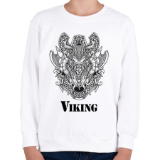PRINTFASHION Viking minta - Gyerek pulóver - Fehér gyerek pulóver, kardigán