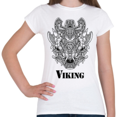 PRINTFASHION Viking minta - Női póló - Fehér