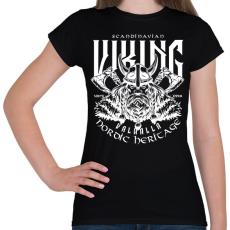 PRINTFASHION viking - Női póló - Fekete
