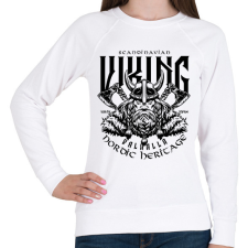 PRINTFASHION viking - Női pulóver - Fehér női pulóver, kardigán