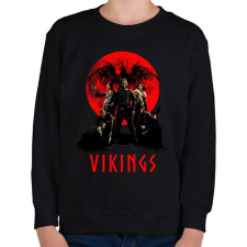 PRINTFASHION VIKINGS - Gyerek pulóver - Fekete gyerek pulóver, kardigán