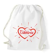 PRINTFASHION Viktória - Sportzsák, Tornazsák - Fehér tornazsák