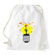 PRINTFASHION világ a villanykörtében - Sportzsák, Tornazsák - Fehér tornazsák