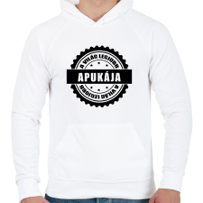 PRINTFASHION Világ legjobb apukája - Férfi kapucnis pulóver - Fehér férfi pulóver, kardigán