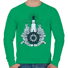 PRINTFASHION Világítótorony - Férfi pulóver - Zöld