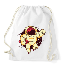 PRINTFASHION Világűr foci - Sportzsák, Tornazsák - Fehér tornazsák