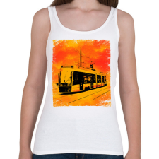 PRINTFASHION Villamos - Női atléta - Fehér női trikó