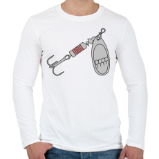 PRINTFASHION villantó - Férfi hosszú ujjú póló - Fehér