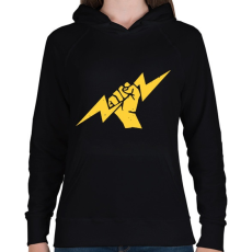 PRINTFASHION Villanyszerelő 1 - Női kapucnis pulóver - Fekete