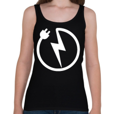 PRINTFASHION Villanyszerelő 2 - Női atléta - Fekete női trikó