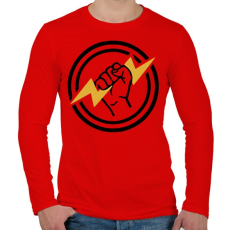 PRINTFASHION Villanyszerelő 4 - Férfi hosszú ujjú póló - Piros