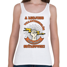 PRINTFASHION Villanyszerelő február - Női atléta - Fehér