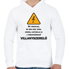 PRINTFASHION Villanyszerelő - Ha táncolok - Férfi kapucnis pulóver - Fehér női pulóver, kardigán