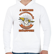 PRINTFASHION Villanyszerelő január - Férfi kapucnis pulóver - Fehér férfi pulóver, kardigán