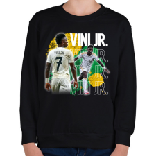 PRINTFASHION vinicius jr - Gyerek pulóver - Fekete gyerek pulóver, kardigán