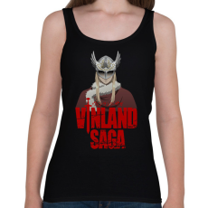 PRINTFASHION Vinland Saga - Canute - Női atléta - Fekete