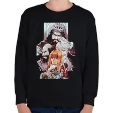 PRINTFASHION Vinland Saga - Gyerek pulóver - Fekete gyerek pulóver, kardigán