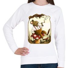 PRINTFASHION Vintage egér - Női pulóver - Fehér női pulóver, kardigán