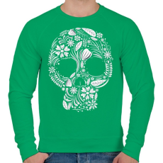 PRINTFASHION vintage-halalfej - Férfi pulóver - Zöld