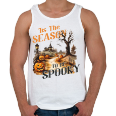 PRINTFASHION Vintage halloween - Férfi atléta - Fehér