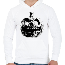 PRINTFASHION Vintage halloween - Férfi kapucnis pulóver - Fehér férfi pulóver, kardigán