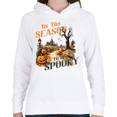 PRINTFASHION Vintage halloween - Női kapucnis pulóver - Fehér