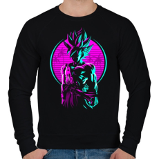 PRINTFASHION Vintage harcos - Férfi pulóver - Fekete