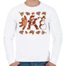 PRINTFASHION Vintage Karácsony - Férfi pulóver - Fehér férfi pulóver, kardigán