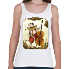 PRINTFASHION Vintage kutya - Női atléta - Fehér női trikó