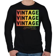 PRINTFASHION VINTAGE limited edition  - Férfi hosszú ujjú póló - Fekete férfi póló