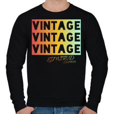 PRINTFASHION VINTAGE limited edition  - Férfi pulóver - Fekete