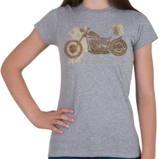 PRINTFASHION vintage motorcycles - Női póló - Sport szürke