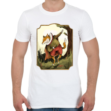 PRINTFASHION Vintage róka - Férfi póló - Fehér férfi póló