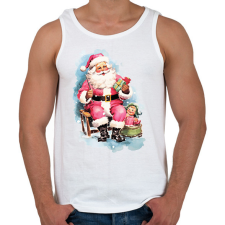 PRINTFASHION Vintage télapó - Férfi atléta - Fehér atléta, trikó